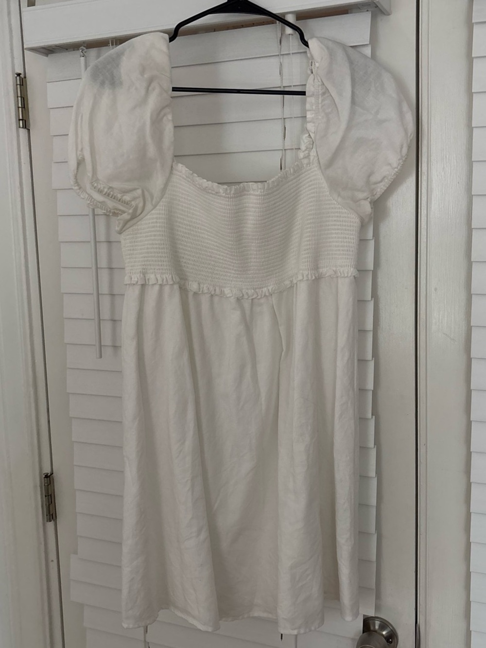 Aritzia Sunday best white babydoll minidress